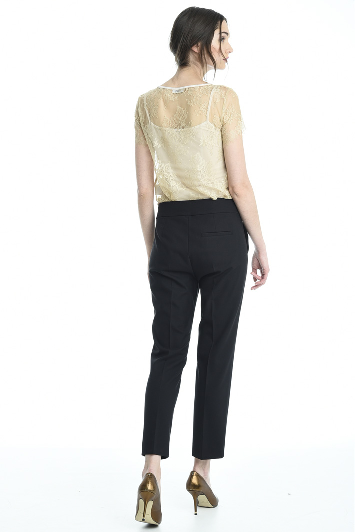 Pantaloni in crepe stretch Diffusione Tessile Pantaloni in crepe stretch Diffusione Tessile