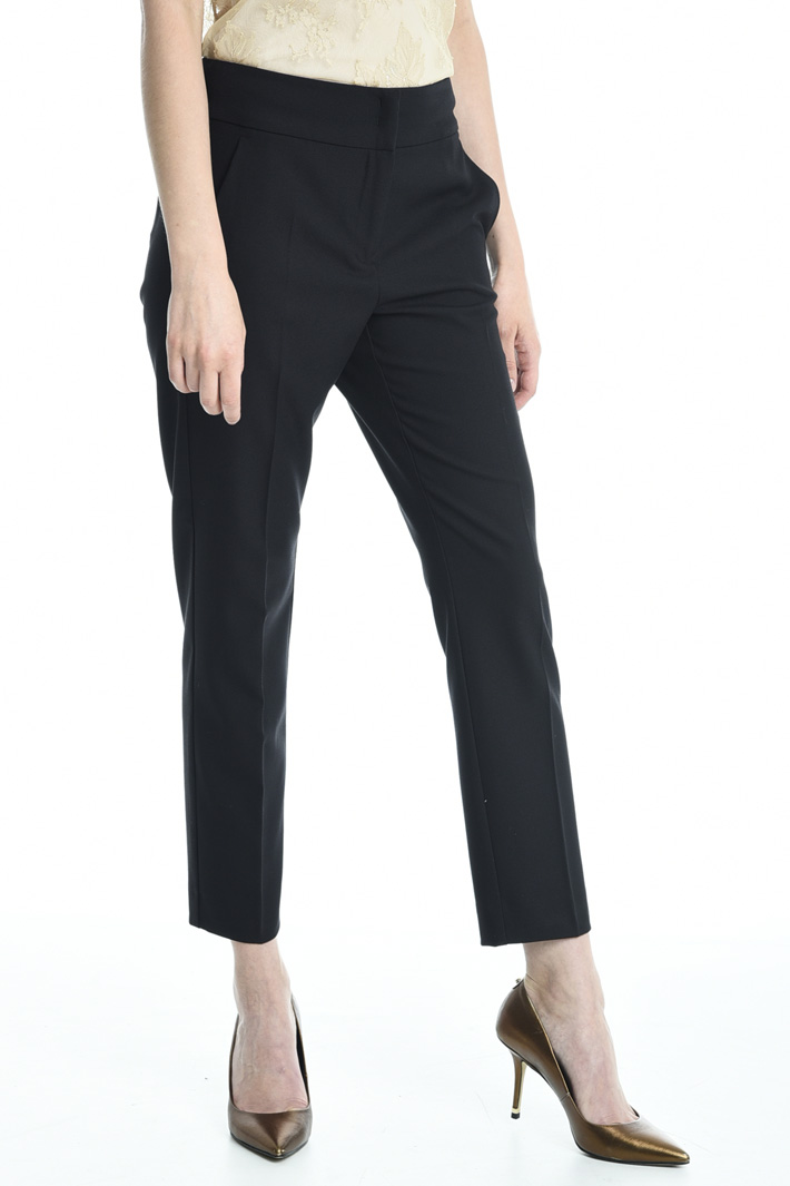 Pantaloni in crepe stretch Diffusione Tessile Pantaloni in crepe stretch Diffusione Tessile