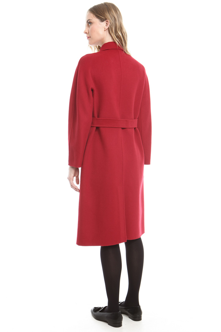 Cappotto doppiopetto in drap Diffusione Tessile Cappotto doppiopetto in drap Diffusione Tessile