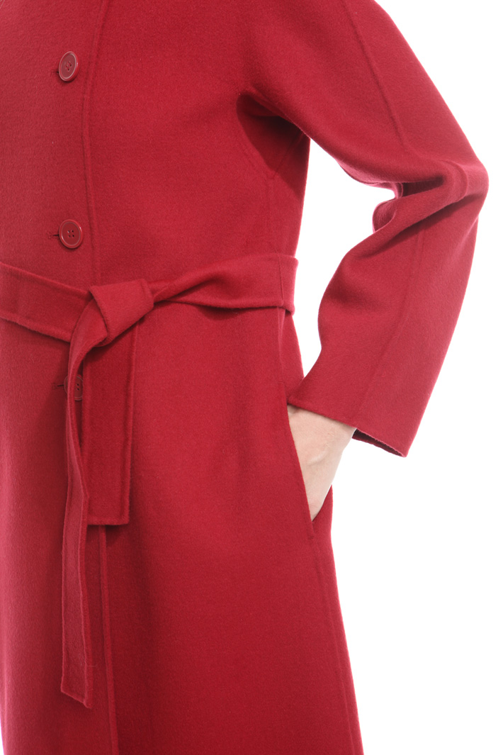 Cappotto doppiopetto in drap Diffusione Tessile Cappotto doppiopetto in drap Diffusione Tessile