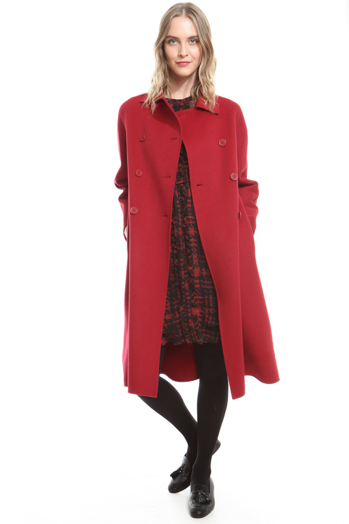 Cappotto doppiopetto in drap Diffusione Tessile Cappotto doppiopetto in drap Diffusione Tessile