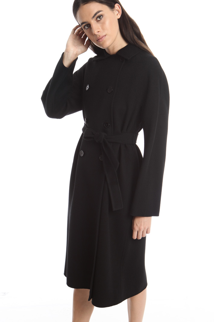 Double-breasted drap coat Diffusione Tessile Double-breasted drap coat Diffusione Tessile