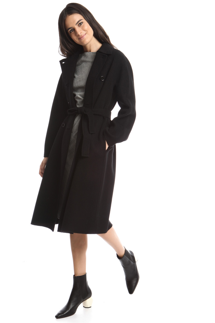 Double-breasted drap coat Diffusione Tessile Double-breasted drap coat Diffusione Tessile