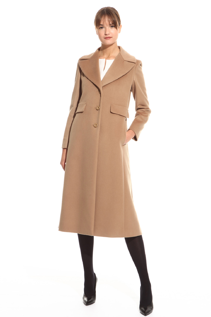 Cappotto lungo con revers Diffusione Tessile Cappotto lungo con revers Diffusione Tessile