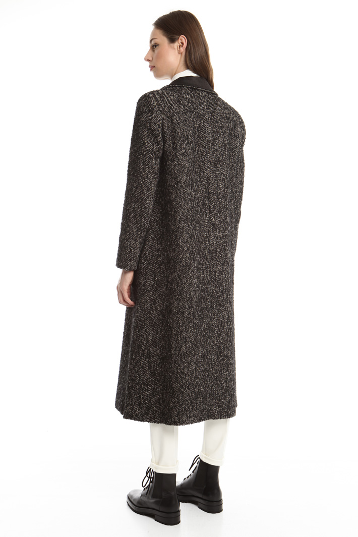 Cappotto in tweed di lana Diffusione Tessile Cappotto in tweed di lana Diffusione Tessile