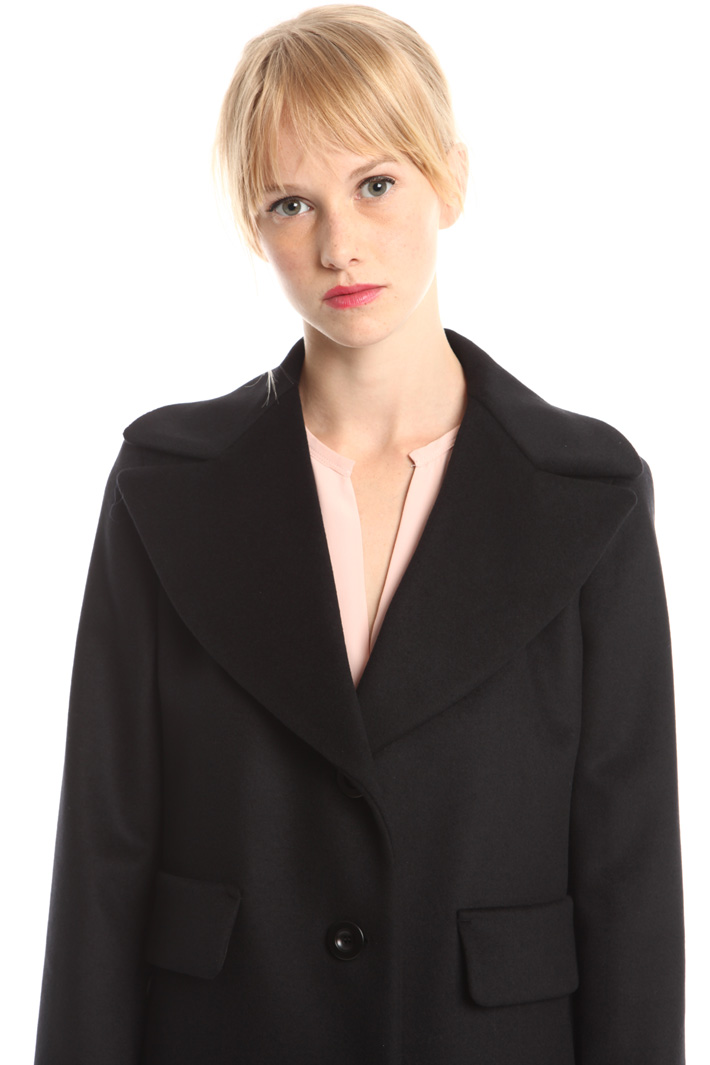 Cappotto lungo in drap Diffusione Tessile Cappotto lungo in drap Diffusione Tessile