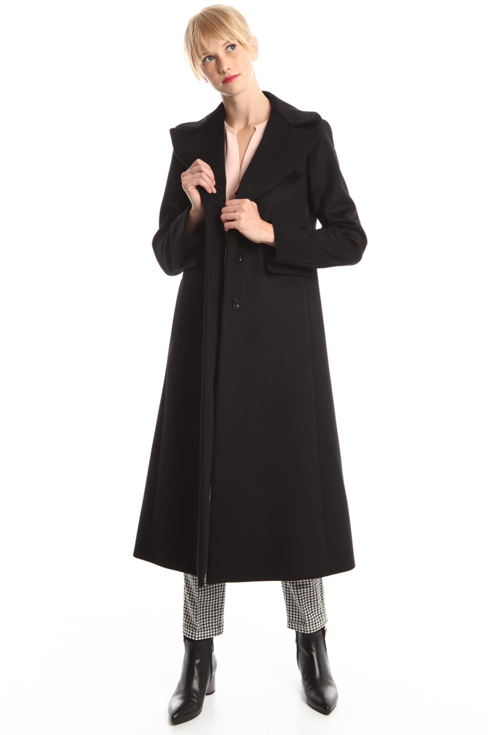 Cappotto lungo in drap Diffusione Tessile Cappotto lungo in drap Diffusione Tessile