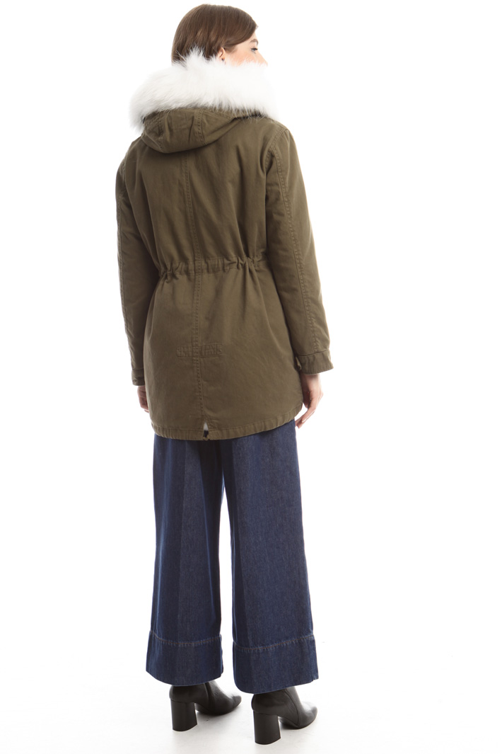 Parka con pelliccia lapin Diffusione Tessile Parka con pelliccia lapin Diffusione Tessile