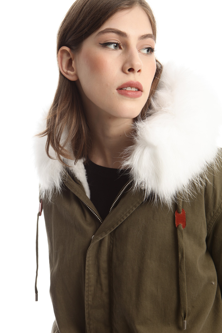 Parka con pelliccia lapin Diffusione Tessile Parka con pelliccia lapin Diffusione Tessile