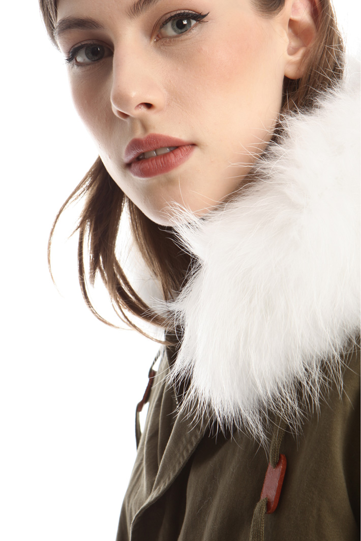 Parka con pelliccia lapin Diffusione Tessile Parka con pelliccia lapin Diffusione Tessile