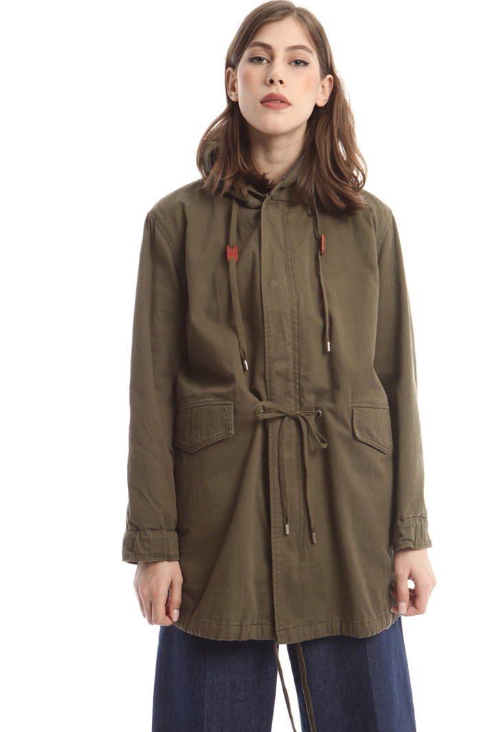 Parka con pelliccia lapin Diffusione Tessile Parka con pelliccia lapin Diffusione Tessile