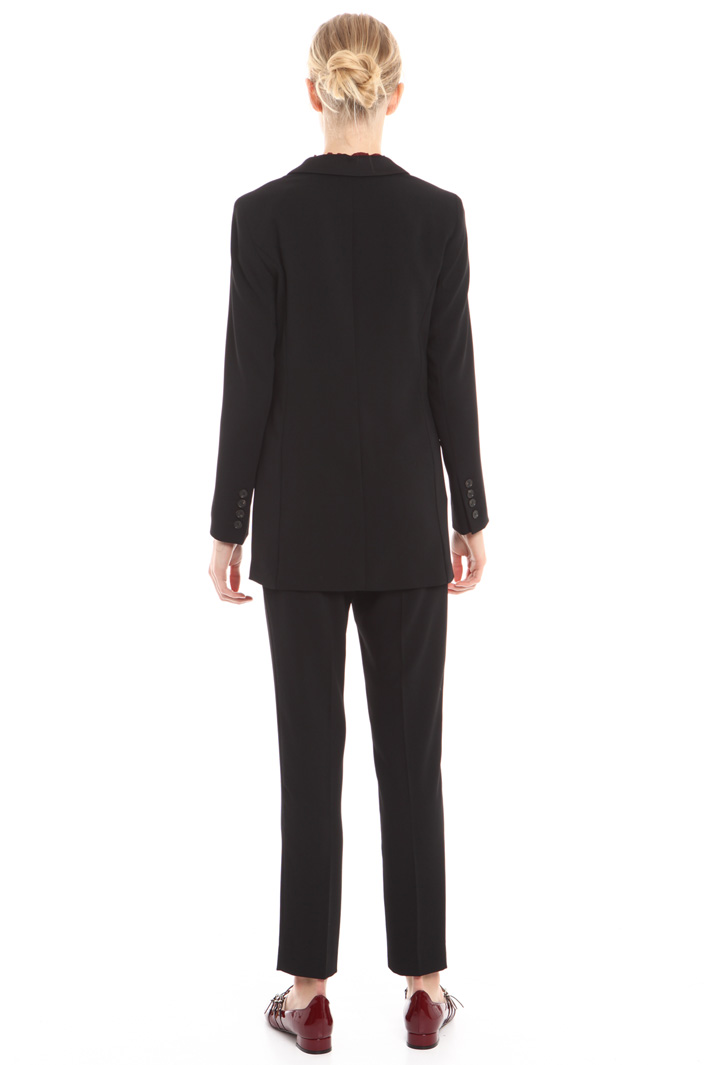 Blazer in crepe enver satin Diffusione Tessile Blazer in crepe enver satin Diffusione Tessile