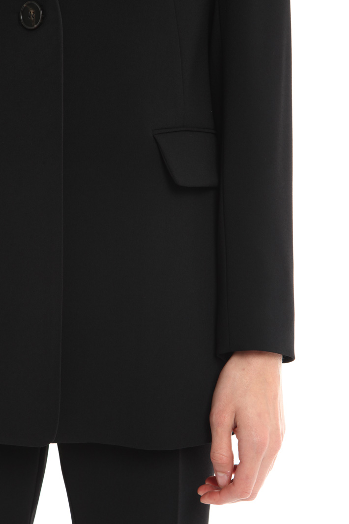 Blazer in crepe enver satin Diffusione Tessile Blazer in crepe enver satin Diffusione Tessile