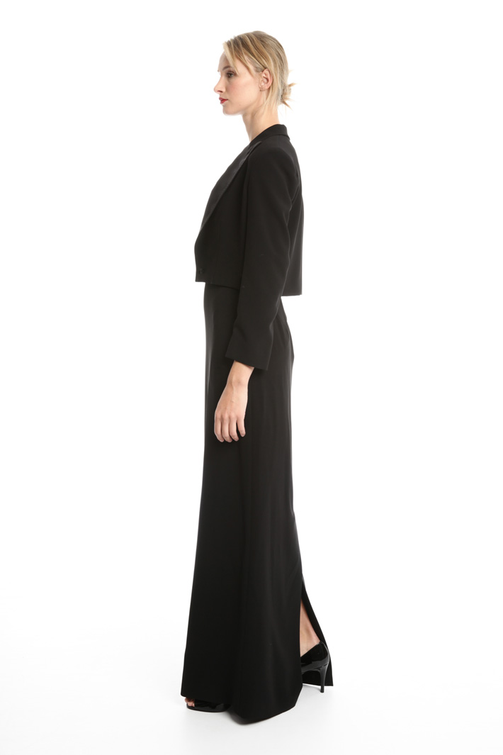 Giacca boxy in cady pesante Diffusione Tessile Giacca boxy in cady pesante Diffusione Tessile