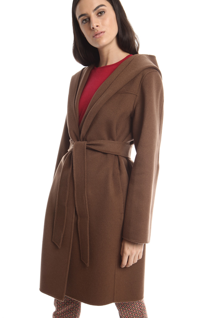 Hooded drap coat Diffusione Tessile Hooded drap coat Diffusione Tessile