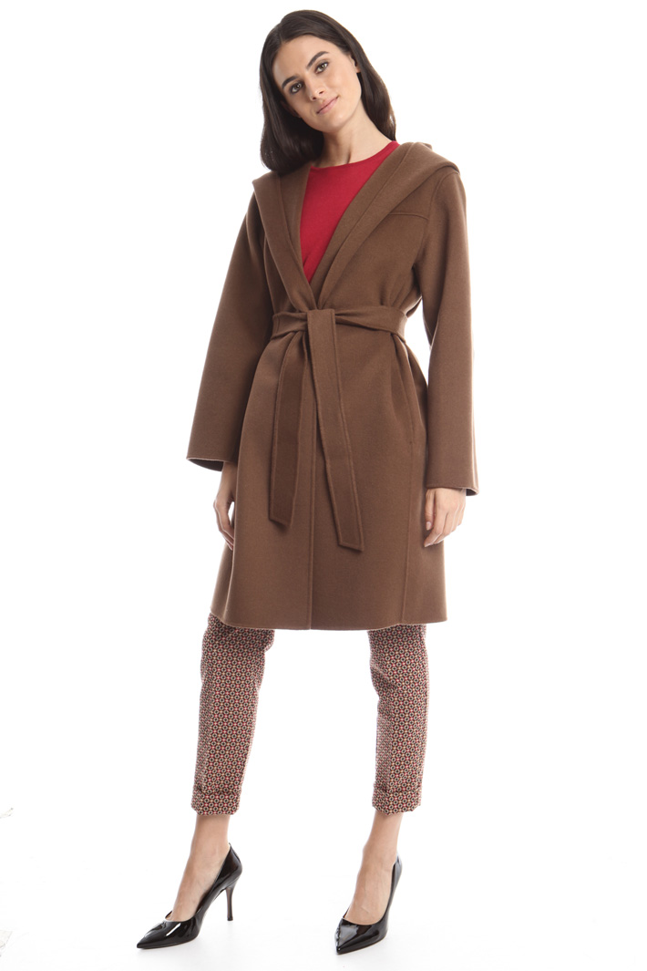 Hooded drap coat Diffusione Tessile Hooded drap coat Diffusione Tessile