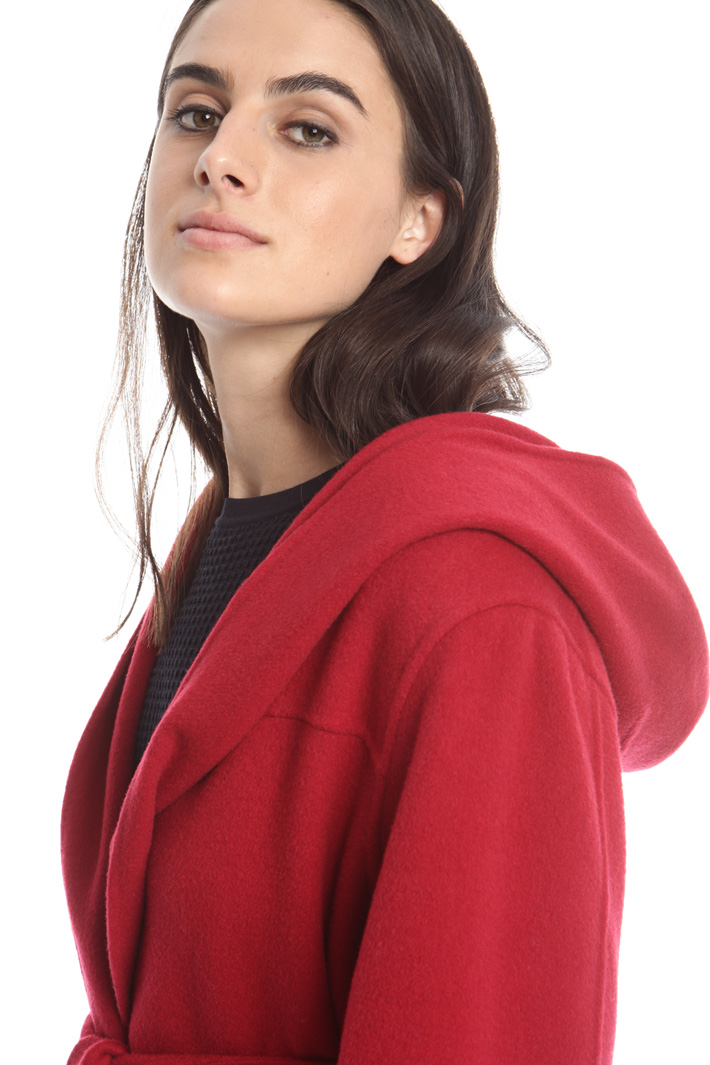 Hooded drap coat Diffusione Tessile Hooded drap coat Diffusione Tessile