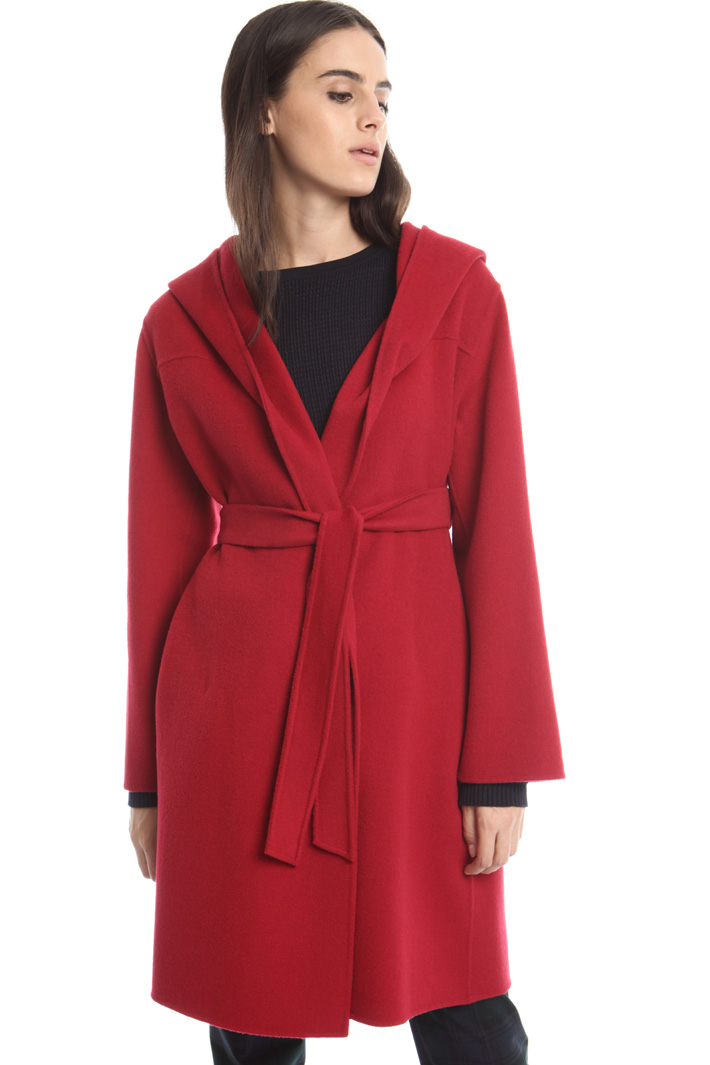 Hooded drap coat Diffusione Tessile Hooded drap coat Diffusione Tessile