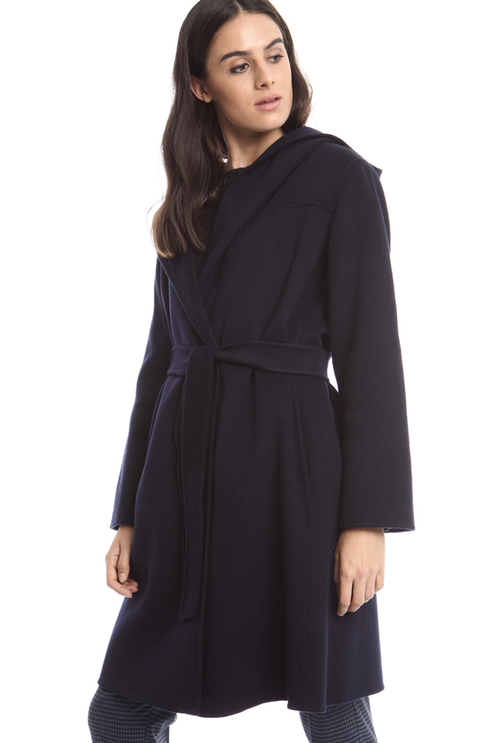 Hooded drap coat Diffusione Tessile Hooded drap coat Diffusione Tessile