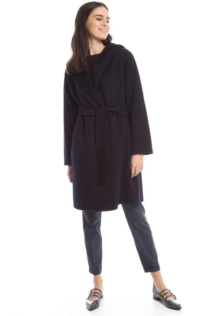 Hooded drap coat Diffusione Tessile Hooded drap coat Diffusione Tessile