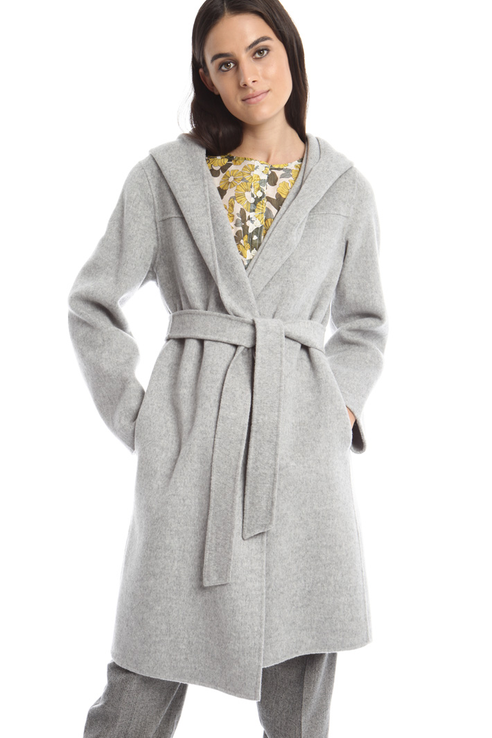 Hooded drap coat Diffusione Tessile Hooded drap coat Diffusione Tessile