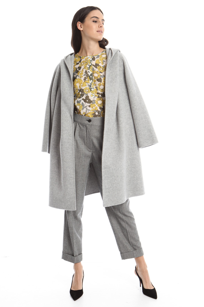 Hooded drap coat Diffusione Tessile Hooded drap coat Diffusione Tessile