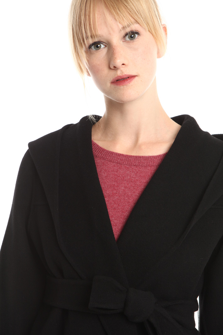 Hooded drap coat Diffusione Tessile Hooded drap coat Diffusione Tessile