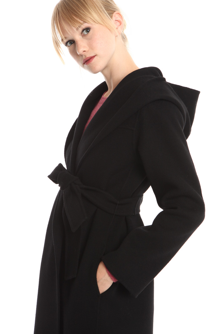 Hooded drap coat Diffusione Tessile Hooded drap coat Diffusione Tessile