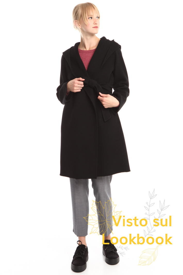 Hooded drap coat Diffusione Tessile Hooded drap coat Diffusione Tessile