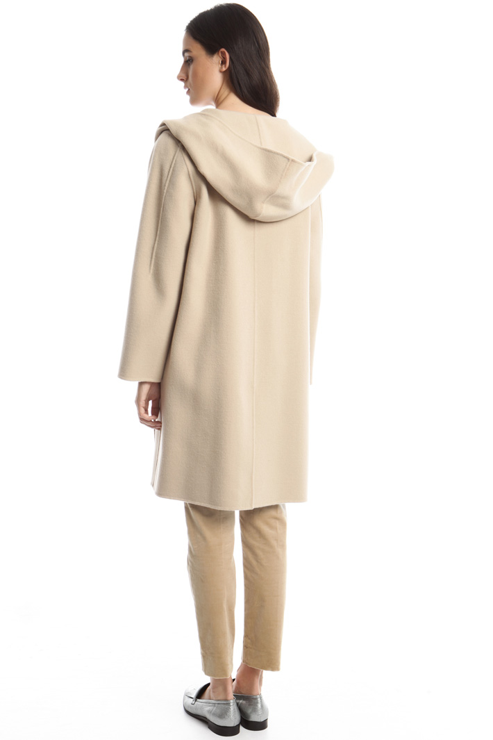 Hooded drap coat Diffusione Tessile Hooded drap coat Diffusione Tessile
