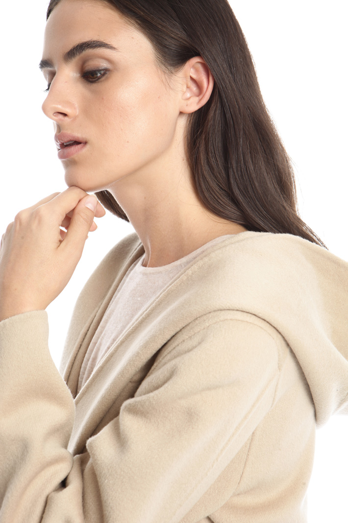 Hooded drap coat Diffusione Tessile Hooded drap coat Diffusione Tessile