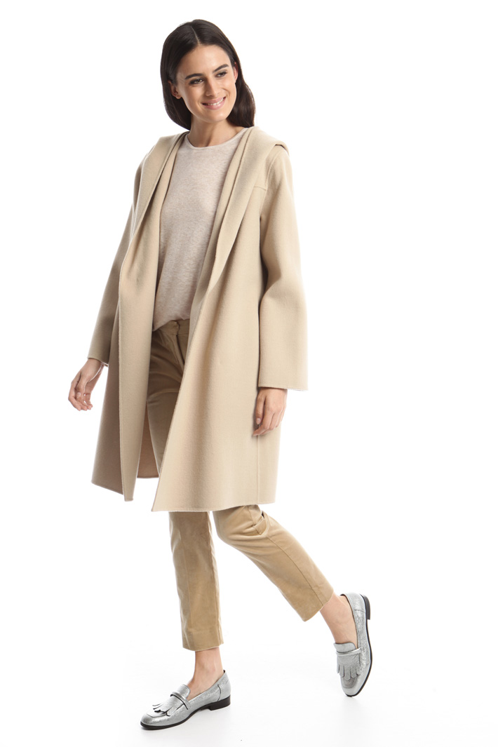 Hooded drap coat Diffusione Tessile Hooded drap coat Diffusione Tessile