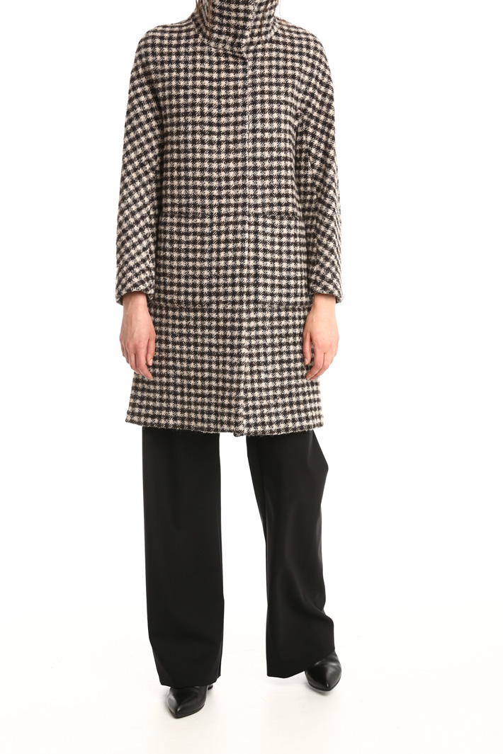 Cappotto check in lana vergine Diffusione Tessile Cappotto check in lana vergine Diffusione Tessile