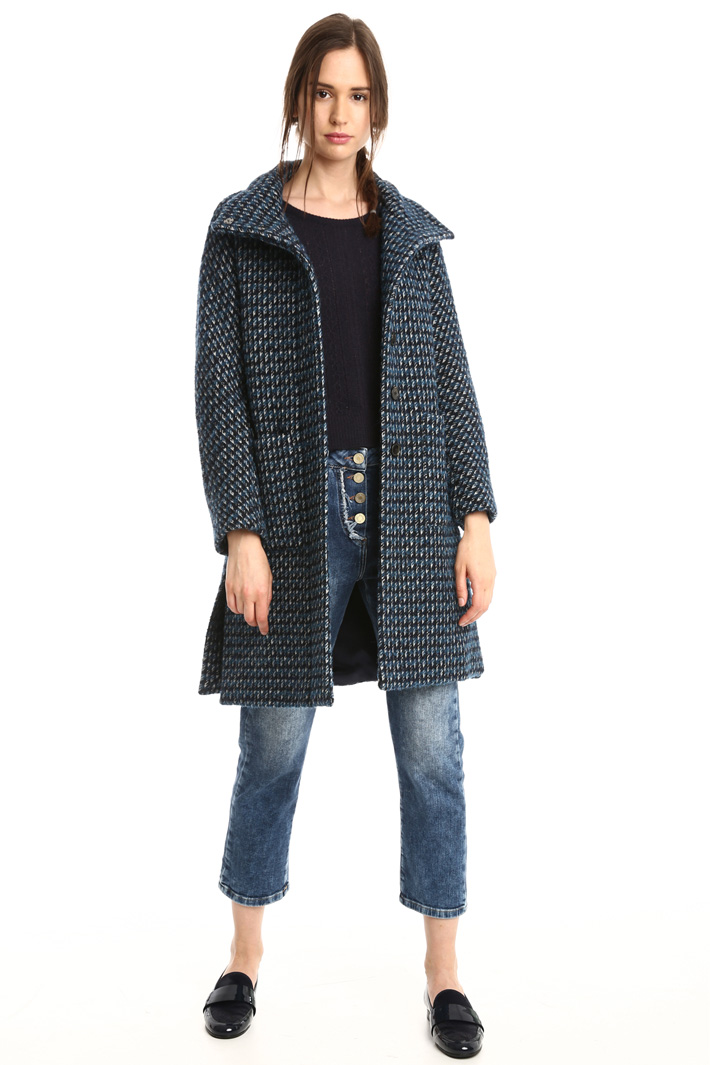 Cappotto check in lana vergine Diffusione Tessile Cappotto check in lana vergine Diffusione Tessile
