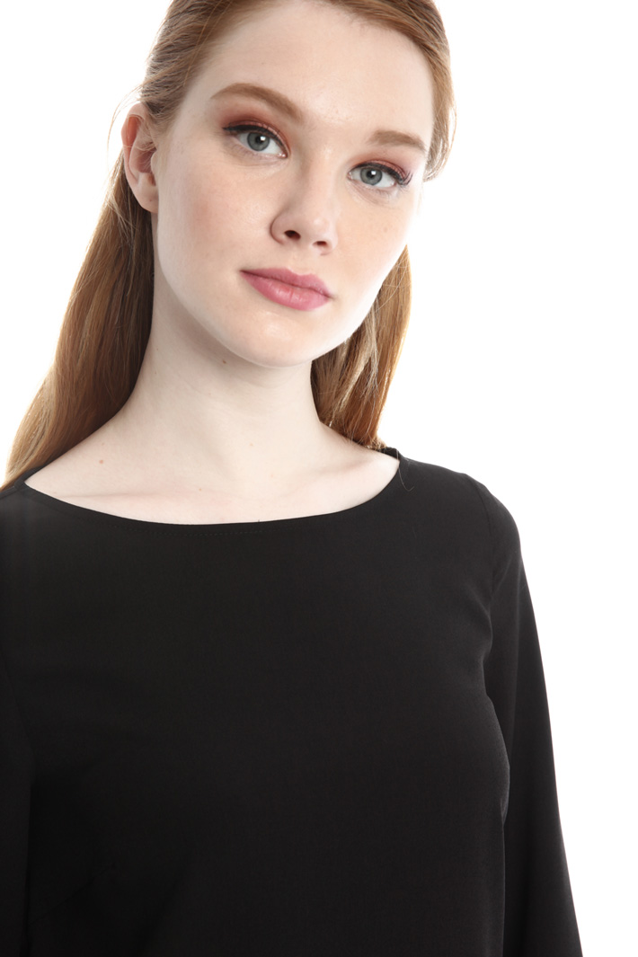 Blusa in tessuto crepe Diffusione Tessile Blusa in tessuto crepe Diffusione Tessile