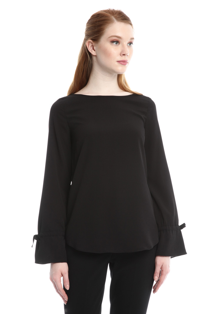 Blusa in tessuto crepe Diffusione Tessile Blusa in tessuto crepe Diffusione Tessile