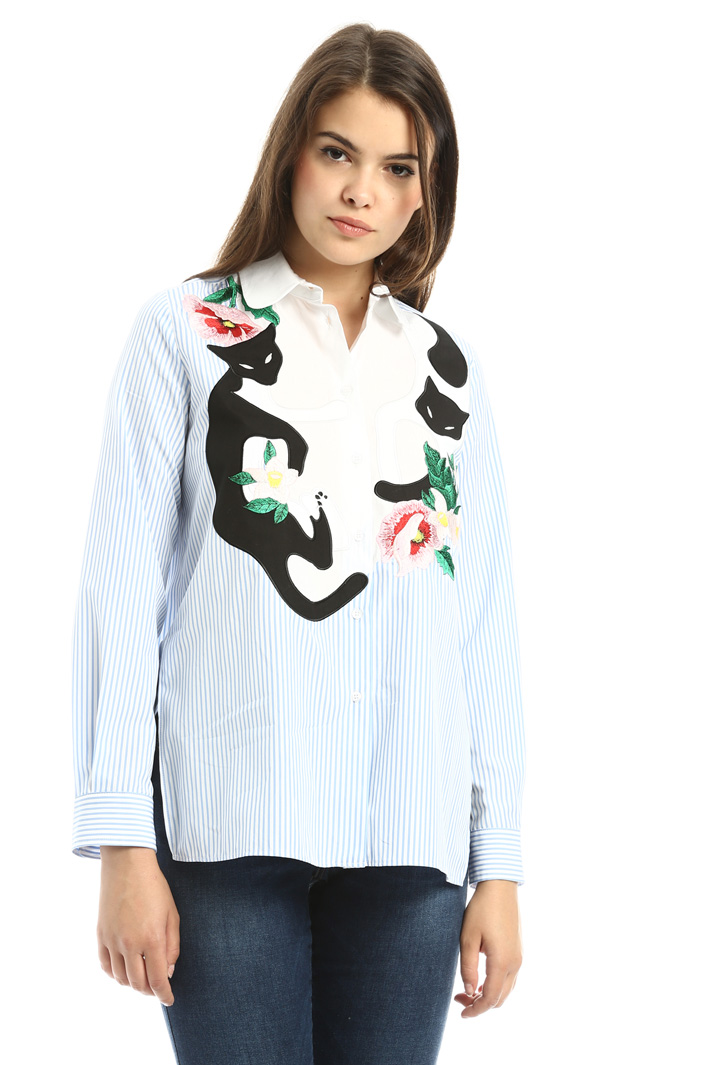 Camicia con decoro Diffusione Tessile Camicia con decoro Diffusione Tessile