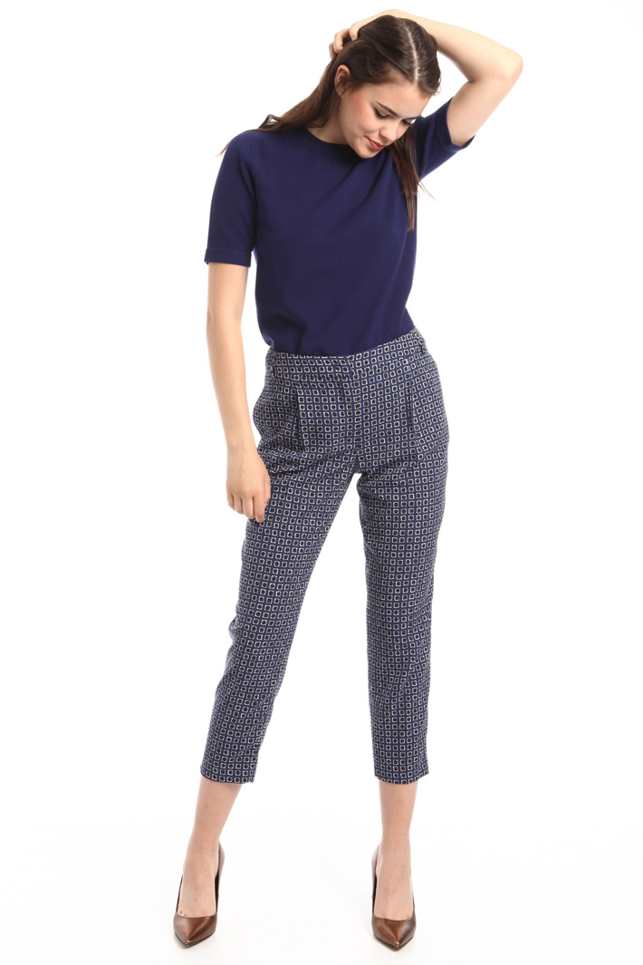 Pantaloni a sigaretta stampati Diffusione Tessile Pantaloni a sigaretta stampati Diffusione Tessile