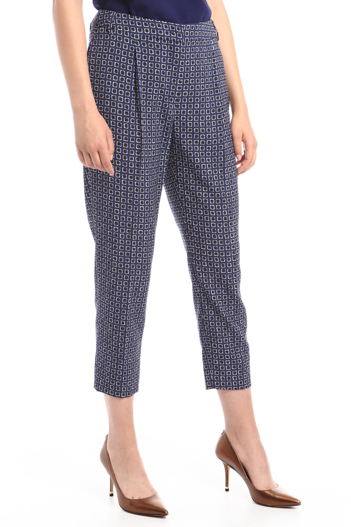 Pantaloni a sigaretta stampati Diffusione Tessile Pantaloni a sigaretta stampati Diffusione Tessile