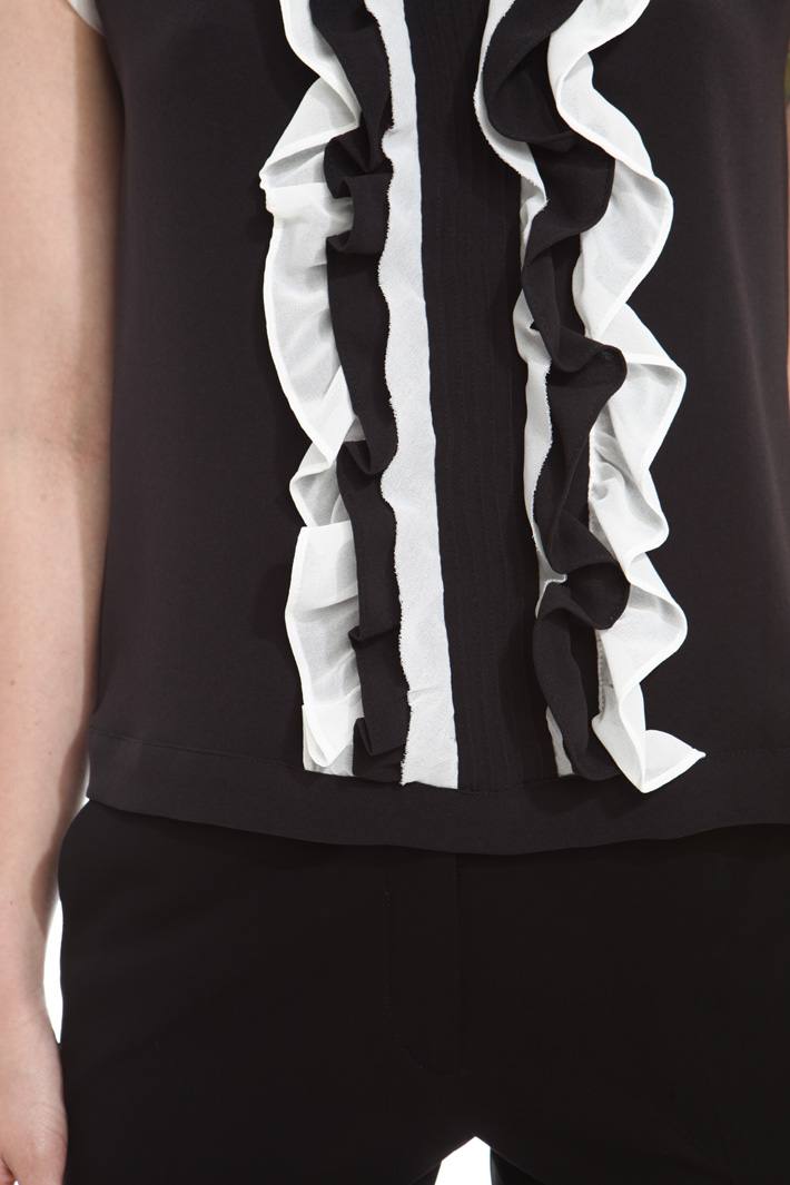 Top con ruches Diffusione Tessile Top con ruches Diffusione Tessile