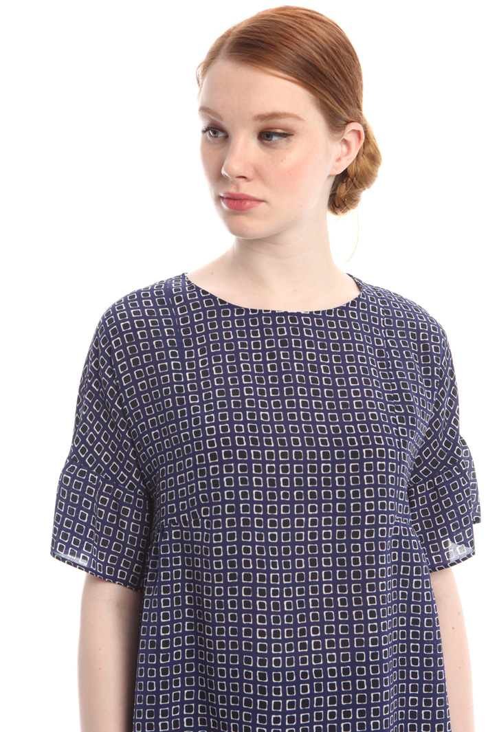 Blusa con stampa fantasia Diffusione Tessile Blusa con stampa fantasia Diffusione Tessile
