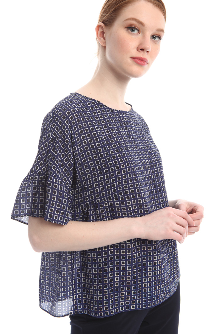 Blusa con stampa fantasia Diffusione Tessile Blusa con stampa fantasia Diffusione Tessile