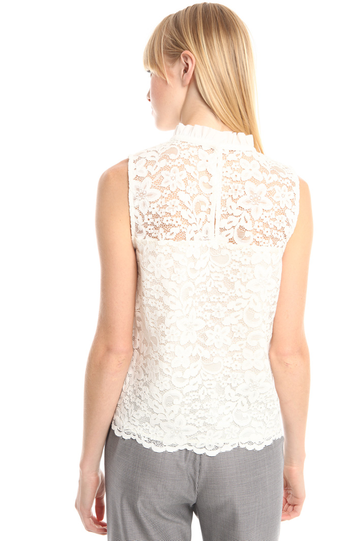 Top smanicato in pizzo Diffusione Tessile Top smanicato in pizzo Diffusione Tessile