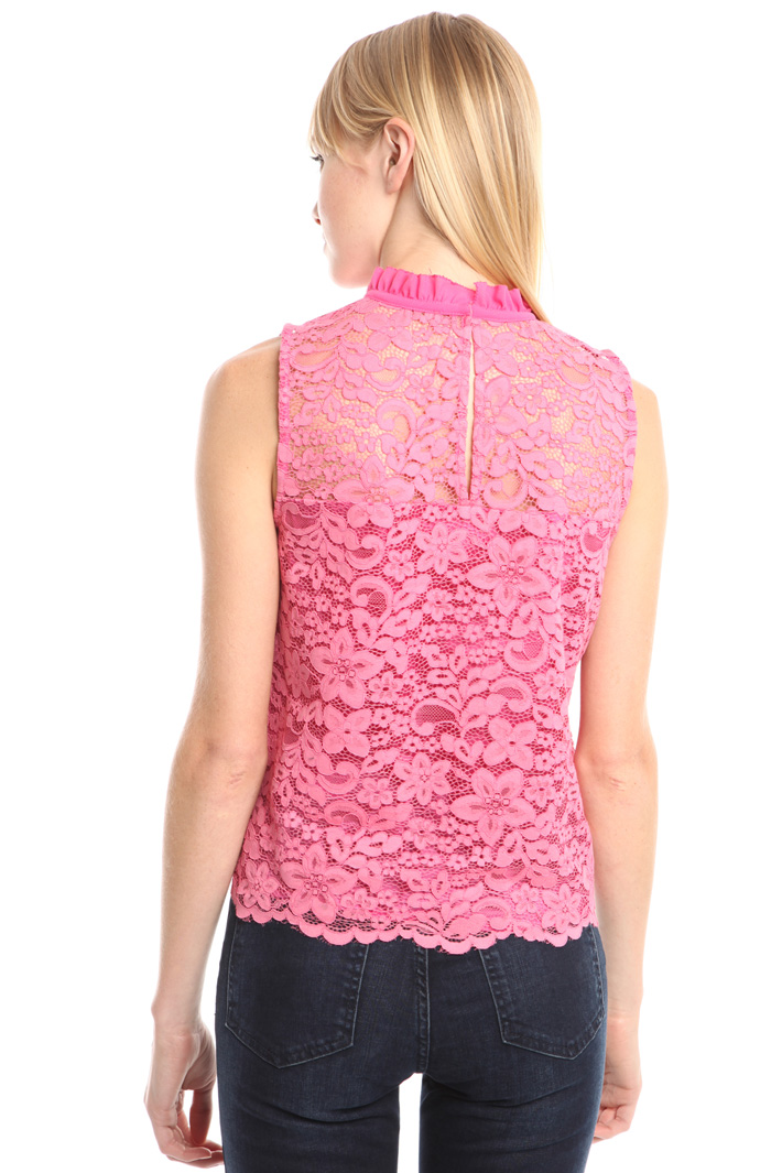 Top smanicato in pizzo Diffusione Tessile Top smanicato in pizzo Diffusione Tessile