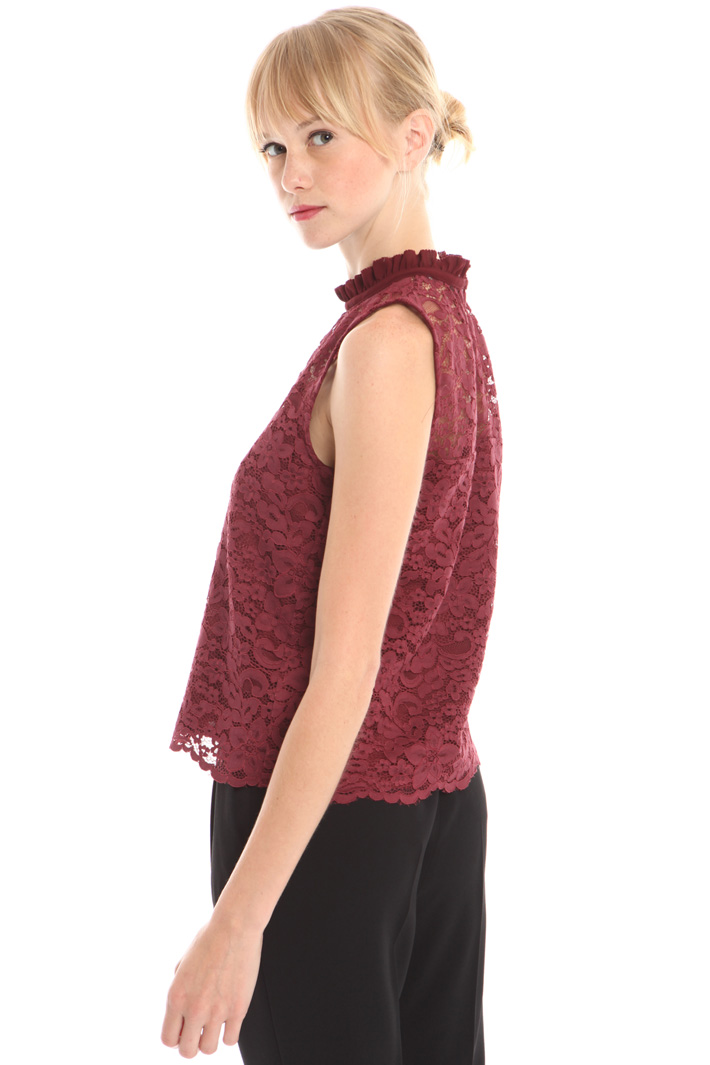 Top smanicato in pizzo Diffusione Tessile Top smanicato in pizzo Diffusione Tessile
