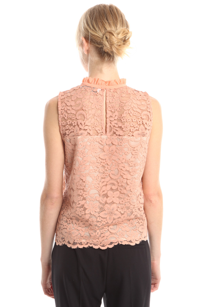 Top smanicato in pizzo Diffusione Tessile Top smanicato in pizzo Diffusione Tessile