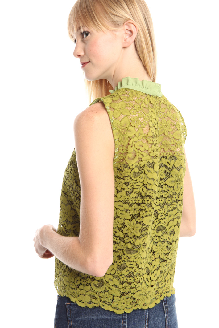 Top smanicato in pizzo Diffusione Tessile Top smanicato in pizzo Diffusione Tessile