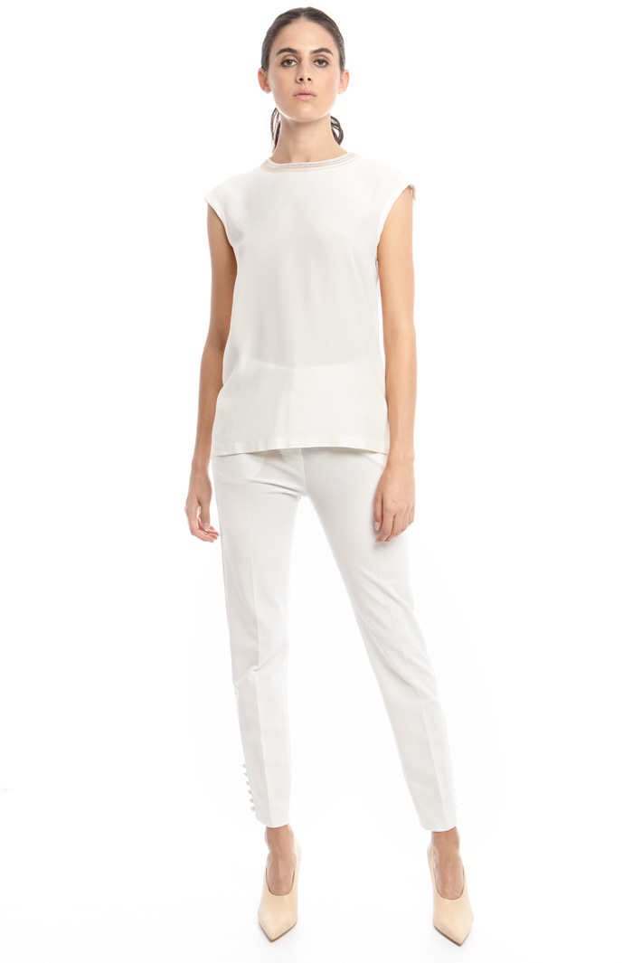 Top over in crepe di seta Diffusione Tessile Top over in crepe di seta Diffusione Tessile