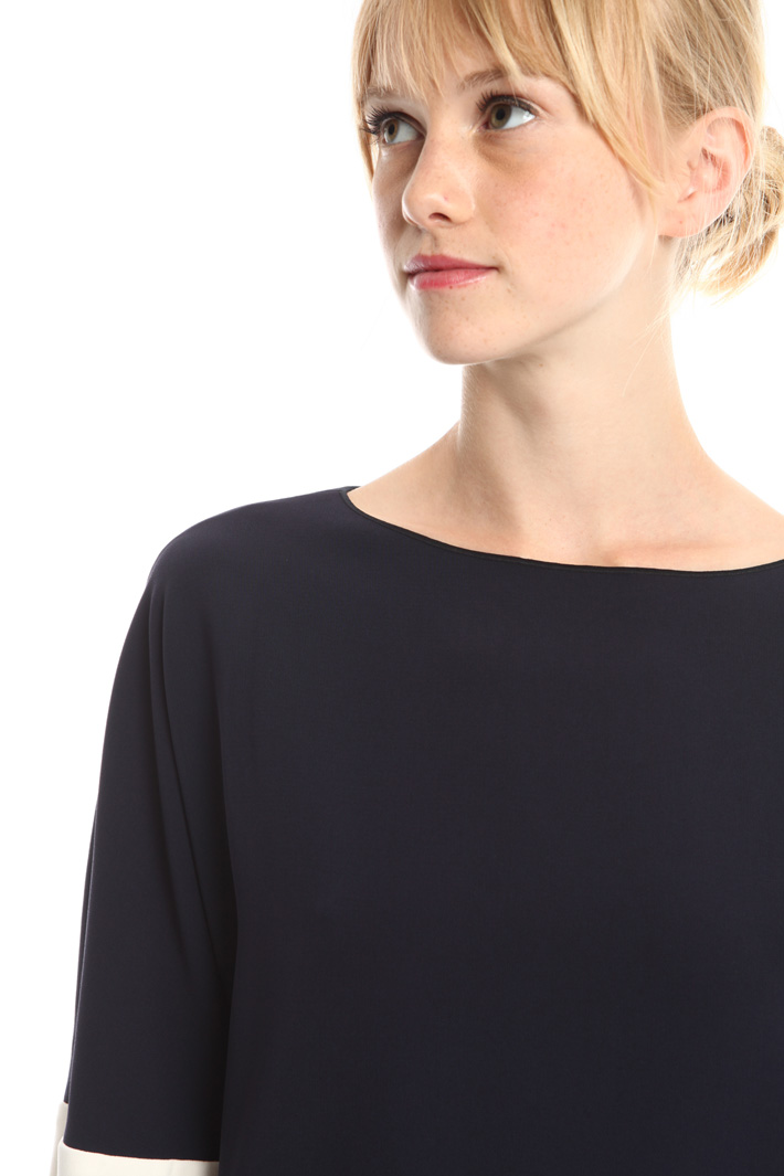 Blusa in cady di triacetato Diffusione Tessile Blusa in cady di triacetato Diffusione Tessile
