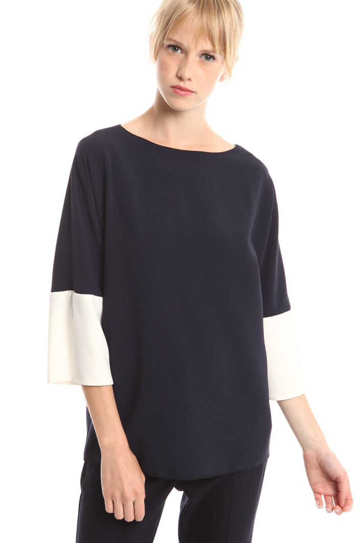 Blusa in cady di triacetato Diffusione Tessile Blusa in cady di triacetato Diffusione Tessile
